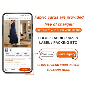 Robe <span class=keywords><strong>longue</strong></span> en satin bleu foncé pour <span class=keywords><strong>femme</strong></span> à talons hauts, sans manches, col halter, taille froncée, faible MOQ, fabricant - Product Image 6