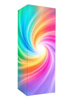 Écran LED extérieur P2.5 à quatre faces, écran vidéo personnalisé en forme de pilier carré pour la promotion des centres commerciaux, la communication de marque