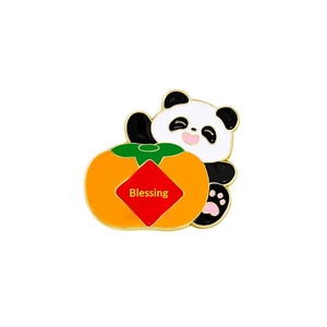 Broche de <span class=keywords><strong>Panda</strong></span> de Año Nuevo, Regalo Festivo de Primavera, Carácter 'Fu' Auspicioso, Insignia Nacional para Decoración de Ropa con Motivos Animales - Product Image 6