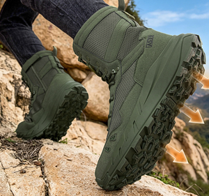Bottes tactiques d'été respirantes pour hommes Viking, modèle TSB108 AS33, 7 pouces, couleur Coyote Brown Black OD Green, avec fermeture éclair latérale. - Product Image 6