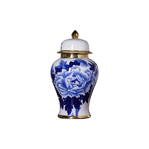 Pot d'urne en céramique de luxe de boutique Style chinois porcelaine blanche <span class=keywords><strong>bleue</strong></span> antique petites et grandes tailles décor à la maison pour le salon d'entrée - Product Image 5