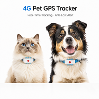 Rastreador GPS 4G Impermeable para Mascotas, Collar para Perros con Alerta de Posición en Tiempo Real, Geocerca, Registro de Salud y Pasos, Localizador de Rutas Históricas