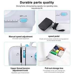 <span class=keywords><strong>Machine</strong></span> à <span class=keywords><strong>coudre</strong></span> portable EU Stock Blue 505A à double vitesse pour débutants et enfants, <span class=keywords><strong>simple</strong></span> et facile à utiliser - Product Image 5