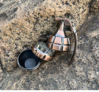 Moulin à tabac en forme de Grenade en alliage de Zinc, 4 pièces, 46mm, nouveauté promotionnelle, Logo personnalisé