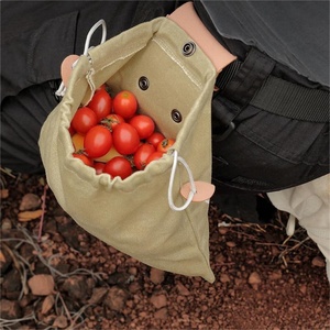 Boshiho Bolsa Ecológica de Lona Portátil para Objetos de Valor de Golf, para Cosecha de Hongos al Aire Libre, Senderismo, Camping, Recolección de Herramientas, Capacidad de 1L - Product Image 2