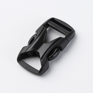 Plastic Buckle 15mm Inner Diameter Adjustable For Backpack Waist <b>Bag</b> <b>Accessories</b> Solid Color Black - Product Image 2