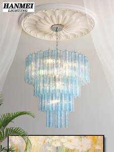 Lámpara Retro MURANO South Seas de Cristal de Lujo para Sala de Estar, Comedor, Villa, Escalera, Estilo Moderno de Mediados de Siglo, HM-LK-2130 - Product Image 2