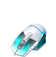 PCTENK souris de jeu sans fil souris d'ordinateur portable Gamer ergonomique et silencieuse avec 10 boutons de clic silencieux 5 DPI réglables Plug Play pour pc