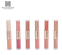 Brillant à lèvres créatif personnalisable, votre propre marque, brillant à lèvres, formule vegan, tube carré blanc, kit, vente en gros