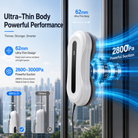 Robot nettoyeur de vitres intelligent sans balais, haute vitesse, anti-chute, protection sécurisée pour la maison