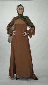 Offre Spéciale <span class=keywords><strong>Cos</strong></span> <span class=keywords><strong>Femme</strong></span> Abaya Robes Musulmane Coloré Jilbab Abaya Vêtements pour Femmes - Product Image 2