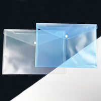Sac transparent à bouton-pression en plastique étanche personnalisé sac à documents enveloppe A4