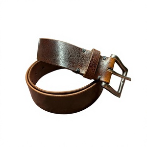 Cinturón de Cuero Vacuno Vintage para Hombre, Precio de Fábrica, Ecológico, Resistente, Impermeable, Hebilla de Acero, Impresión de Logotipo Personalizado - Product Image 4