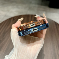 Étui de téléphone transparent brillant électroplaqué pour appareil photo, coque brillante pour EPhone 12/13/14/15/16/17 Pro Max/Air