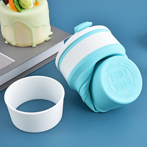 Botella de Agua Deportiva Plegable de Silicona Libre de BPA, Botella de Agua Plegable de Silicona de 400 ml a Prueba de Fugas para Viajes y Gimnasio - Product Image 2