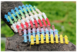 Minivalla de madera de 3cm para jardín, barrera de madera para casa de muñecas, escaparate artesanal, accesorios de decoración <span class=keywords><strong>del</strong></span> hogar, XJ0728 - Product Image 2