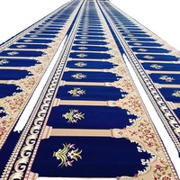 Tapis de mosquée de luxe au design islamique, tapis insonorisant mural pour mosquée, salle de prière