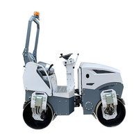 STORIKE Mini Rouleau Compresseur Vibratoire à Double Tambour Hydraulique 1,2 Tonne avec Pièces de Rechange Gratuites, Moteur Essence/Diesel Haute Performance