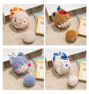 10CM <span class=keywords><strong>Genshin</strong></span> Zhongli Venti Furina <span class=keywords><strong>Tartaglia</strong></span> Kaedehara Kazuha peluche jouet pendentif porte-clés pour sac Anime poupée Figure Kawaii poupée - Product Image 2
