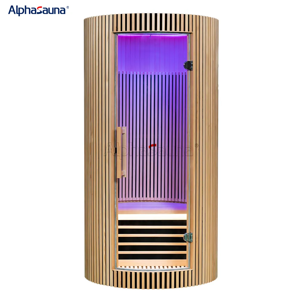 Steam 1 persona Sauna a infrarossi completa a vapore portatile rotondo a infrarossi lontani