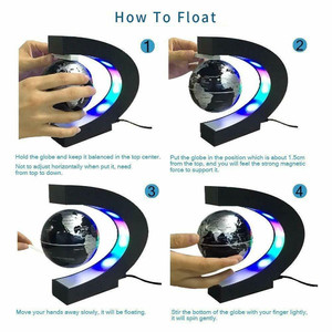 Flottant Magnétique Lévitation Globe Nouveauté Boule Lumière LED <span class=keywords><strong>Carte</strong></span> <span class=keywords><strong>Du</strong></span> <span class=keywords><strong>Monde</strong></span> Électronique Antigravité Lampe Décoration De <span class=keywords><strong>La</strong></span> Maison Cadeaux Créatifs - Product Image 5