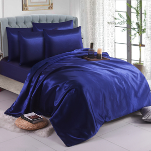 Ensembles de housses de couette en satin de soie de qualité supérieure, vente en gros, ensembles de literie 6 pièces de luxe en soie, drap de literie, housse de couette, lit, Offres Spéciales - Product Image 6