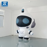 Modèle d'installation artistique de robot gonflable personnalisé pour la publicité extérieure, la décoration d'événements, la promotion de marque et l'affichage