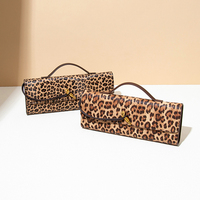 Nouveau Style Automne Hiver Collection Avancée Sac Tissé Fait Main Imprimé Léopard Léger pour Femme Sac Bandoulière Soirée