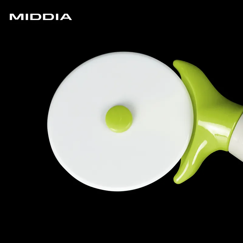 MIDDIA bonne qualité lame en céramique avec manche en plastique rond Pizza Cutter roue couteau cuisine Pizza outils classique Pizza roue