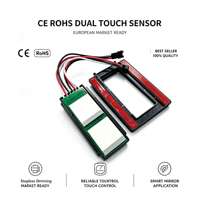 Modul Sensor Sentuh LED Peredup CCT 60W DC12V Anti-Kabut Cermin Pintar dengan Rating IP54 dan Sertifikasi CE ROHS untuk Pencahayaan Cermin Rias