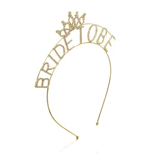Quà tặng đính hôn hen bên trang trí bachelorette Nguồn cung cấp bên cô dâu để được với vương miện vương miện vương miện Headband