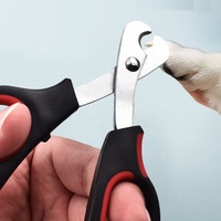 Ciseaux ergonomiques pour animaux de compagnie, coupe-ongles 2 en 1, kit de toilettage pour chatons, chiots, lapins, oiseaux et petits chiens