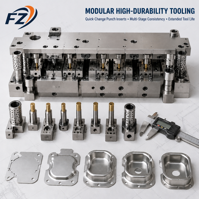 Custom Multi-Station Transfer Die Automated Robotic Stamping Tooling for Deep Drawing Piercing Forming Precision Metal Parts