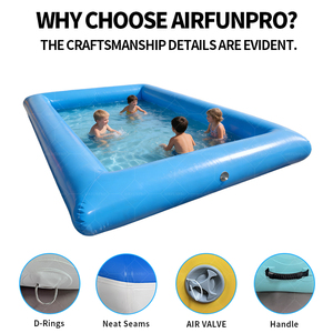 <span class=keywords><strong>Piscine</strong></span> <span class=keywords><strong>gonflable</strong></span> carrée pour enfants, de qualité commerciale, en PVC, fabriquée en Chine, avec toboggan - Product Image 5