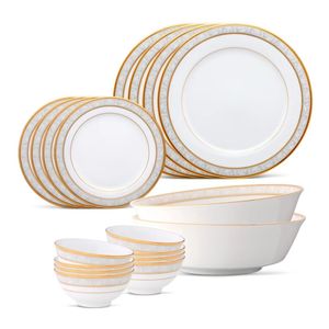 Service de vaisselle rond en porcelaine, élégant, blanc, pour hôtel, restaurant, maison, cuisine, salle à manger et banquets - Product Image 2