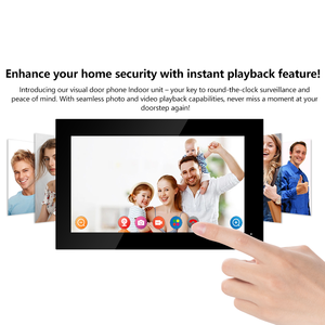 โทรศัพท์วิดีโออัจฉริยะขนาด 10 นิ้ว พร้อมระบบปลดล็อคด้วยบัตร RFID และระบบควบคุมการเข้าออก หน้าจอสัมผัส ตั้งค่าหลายภาษา วิดีโออินเตอร์คอม - Product Image 3