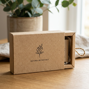 Custom Logo Recyclable Natural Brown Kraft <strong>Paper</strong> Square <strong>Soap</strong> Box Window Hot/Cold Stamping Four-Color Printing for Handmade <strong>Soap</strong> - Product Image 5