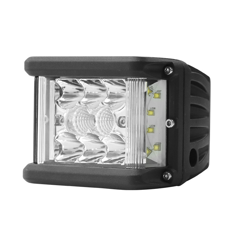 80W 12V Side Shooter 4 Inch LED Work Light Car Accessories Off Road Tractor Cars Motorcyclled Lights LED Flood Working Lights