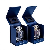Kotak Hadiah Kertas Keras Custom Logo Grosir 30ml 50ml 100ml Botol Parfum Spray Kaca Kosong Dengan Kotak Kemasan