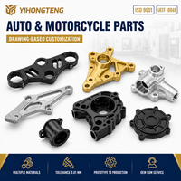 Service d'usinage CNC, pièces automobiles et de moto, pièces sur mesure de précision en aluminium et acier inoxydable anodisé, OEM