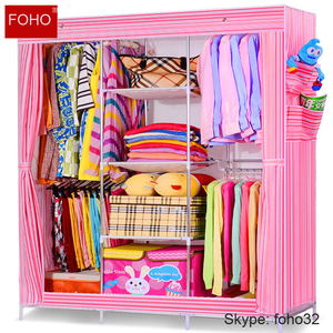 Factory New Design Kleidung Organizer Schrank Kunststoff Kleider schrank faltbare Garderobe für Kleidung - Product Image 2