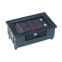 Voltímetro Digital LED de 0.56 Pulgadas, Amperímetro de CC de 100 V y 10 A, Medidor de Corriente y Voltaje, Cargador USB, Detector de Voltaje y Amperaje para Automóviles, Motocicletas