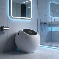 WC à siphon avec capteur et buse de nettoyage, cuvette monobloc, sanitaires modernes, bidet automatique pour salle de bain
