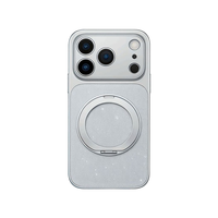 Nouvelle coque de téléphone scintillante pour iPhone 18 Pro Max, coque rigide en PC avec support magnétique, coque de téléphone brillante pour iPhone 18 17 16 Pro Max