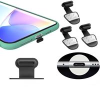 Bouchon anti-poussière en silicone anti-perte pour iPhone pour port de charge USB-C résistant à l'eau et à la poussière
