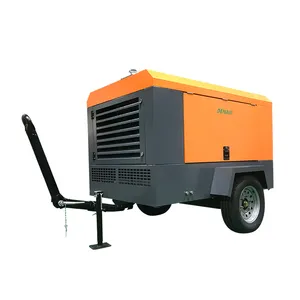 เครื่องอัดอากาศแบบสกรูเคลื่อนที่ดีเซลคุณภาพสูง Denair 75 KW สําหรับอุตสาหกรรมน้ํามันและก๊าซ