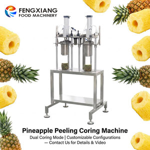 Machine à peler et à retirer le cœur d'ananas FENGXIANG, double mode de dénoyautage, configurations personnalisables - Product Image 1