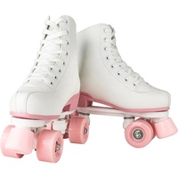 Patins à roulettes à quatre roues pour femmes adultes, design mignon aux couleurs pastel, roues d'extérieur, 5 options de couleurs