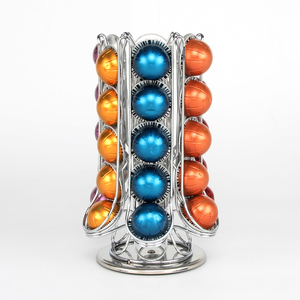 AMAZO*Revolving rotating base 30pods Vertuoline coffee pod capsule display rack storage carousel holder