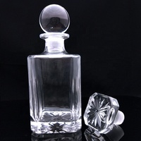 Carré 450ml grande capacité bouteille en verre parfum affichage bouteille en vrac vodka rouge vin décanteur
